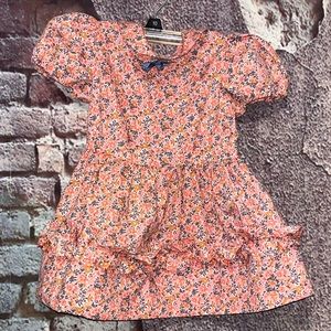 Vintage 80’s Handmade Girls Floral Dress Size 3/4 Toddler